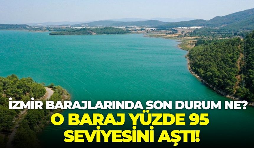 İzmir barajlarında son durum ne? O baraj yüzde 95 seviyesini aştı!