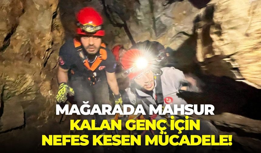 İzmir'de yer altında zamana karşı yarış: Mağarada mahsur kalan genç için nefes kesen mücadele!