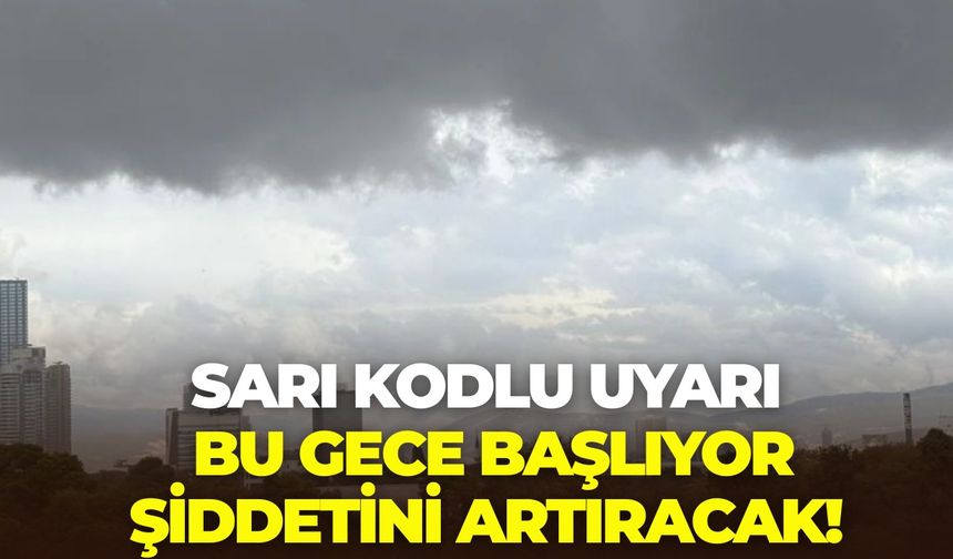 İzmir'e meteorolojiden sarı kodlu uyarı: Bu gece başlıyor, şiddetini artıracak!