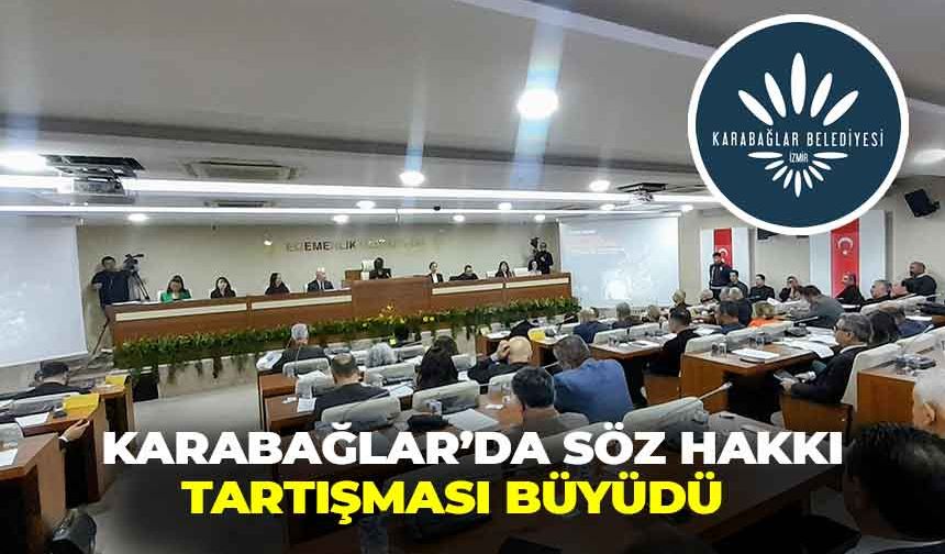 Karabağlar'da söz hakkı tartışması büyüdü: AK Partili meclis üyeleri salonu terk etti!
