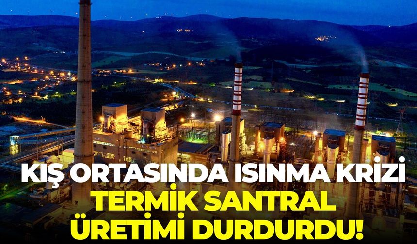 Manisa Soma'da kış ortasında ısınma krizi: Termik Santral üretimi durdurdu!