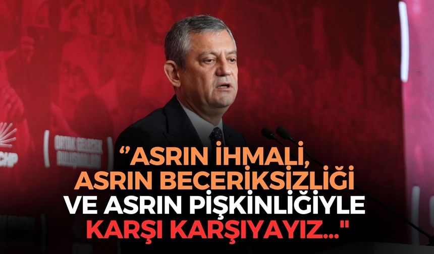 SON DAKİKA Özgür Özel 6 Şubat depremlerinin merkezinden seslendi: ''Asrın pişkinliğiyle karşı karşıyayız...''