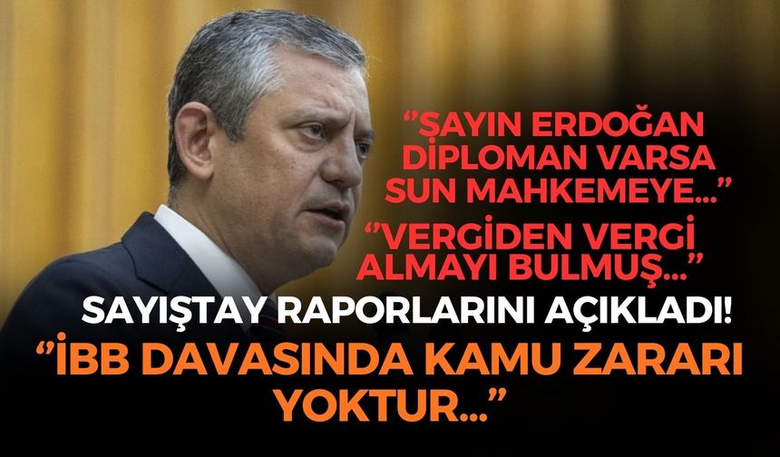 SON DAKİKA Özgür Özel'den flaş açıklamalar: ''İBB davasında kamu zararı yoktur'' Erdoğan'a vergi ve diploma göndermesi!