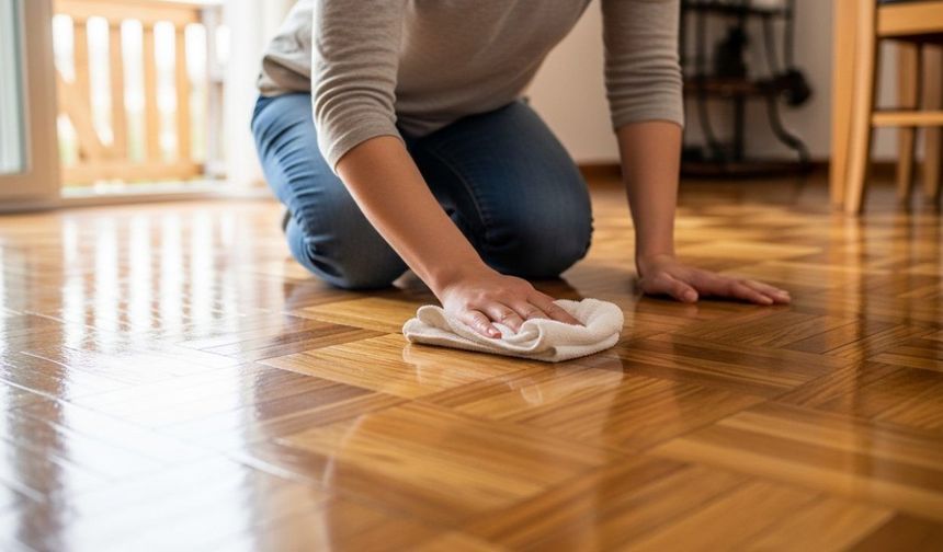 Ahşap parkeleri parlatan doğal karışım tozlanmayı da geciktiriyor