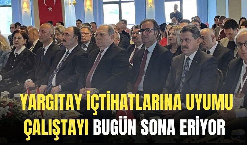 Yargıtay İçtihatlarına Uyumu Çalıştayı bugün sona eriyor