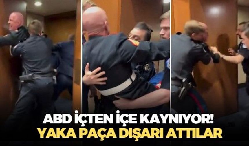 ABD'de Kongre binasında ''Hiç kimse İsrail için savaşmak istemiyor'' diye bağırdı! Yaka paça dışarı atıldı