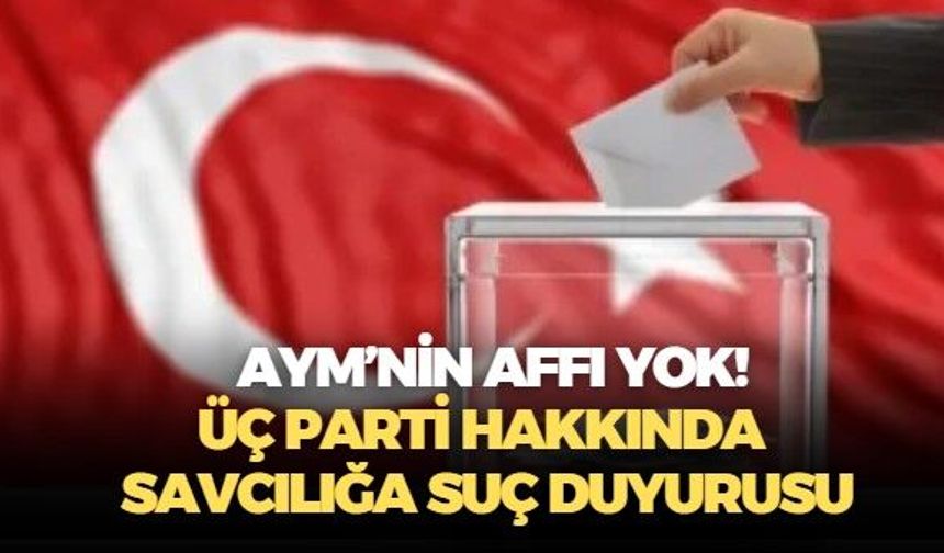 Anayasa Mahkemesi 10 partiyi mali denetime soktu, 3'ü hakkında savcılığa suç duyurusunda bulundu