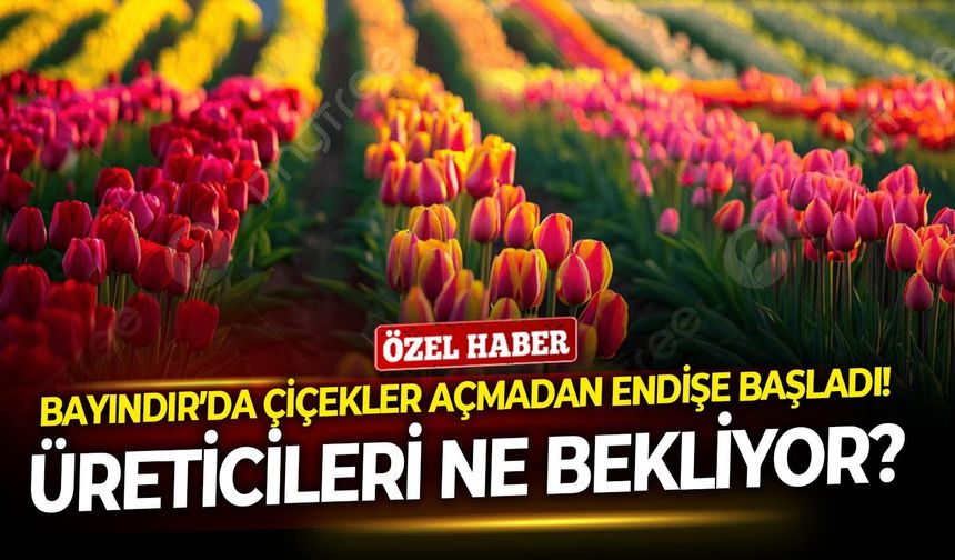 Bayındır’da çiçekler açmadan endişe başladı! Üreticileri ne bekliyor?