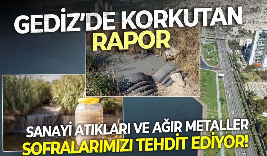 Gediz’de korkutan rapor: Sanayi atıkları ve ağır metaller sofralarımızı tehdit ediyor!