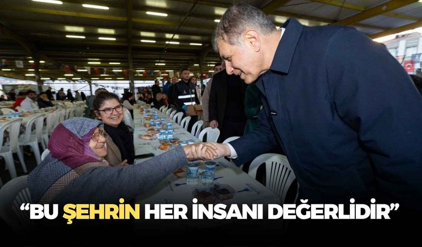 Başkan Cemil Tugay: “Bu şehrin her insanı değerlidir”