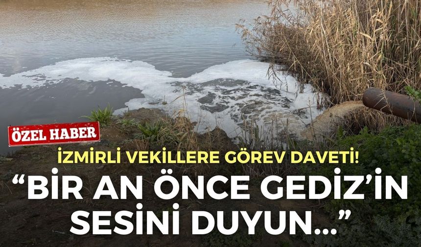 İzmirli vekillere görev daveti! Karagöz: Bir an önce Gediz’in sesini duyun!