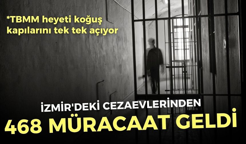 İzmir'deki cezaevlerinden 468 müracaat geldi TBMM heyeti koğuş kapılarını tek tek açıyor