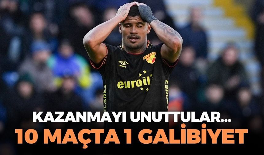 Avrupa bileti almak isteyen Göztepe'de kara tablo! 10 maçta 1 galibiyet...