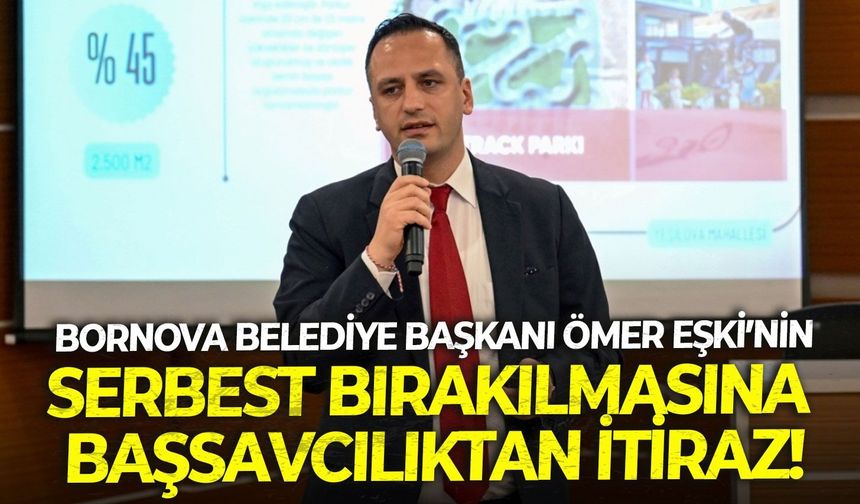 Bornova Belediye Başkanı Ömer Eşki’nin serbest bırakılmasına başsavcılıktan itiraz!