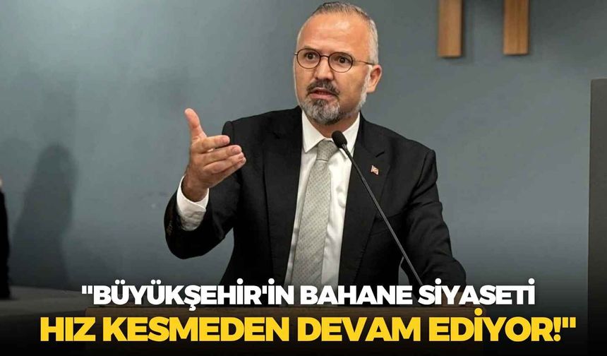 AK Partili Hakan Yıldız: "Büyükşehir'in bahane siyaseti hız kesmeden devam ediyor!"