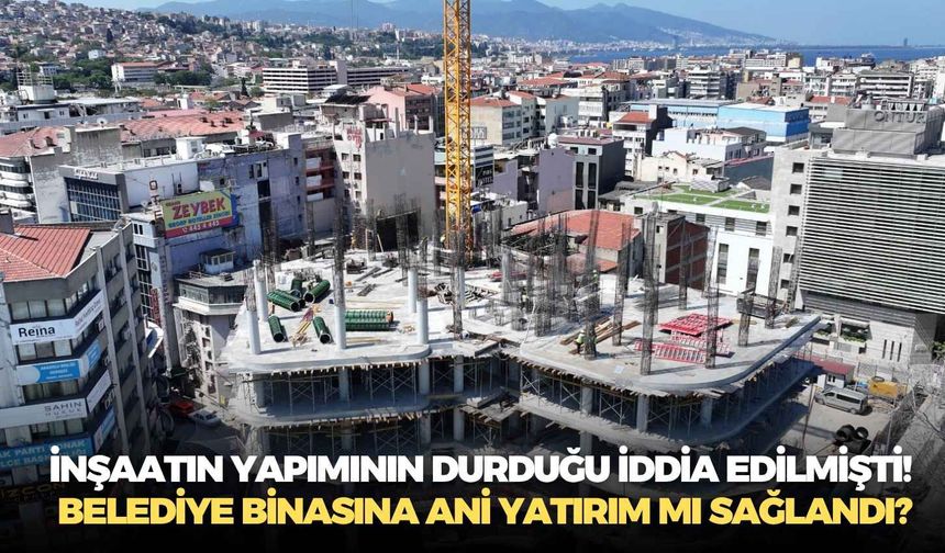 Yapımı devam eden belediye binasının inşaatı durdu demişti!  Erol'dan yeni açıklama: " Ani yatırım sağlanmış"