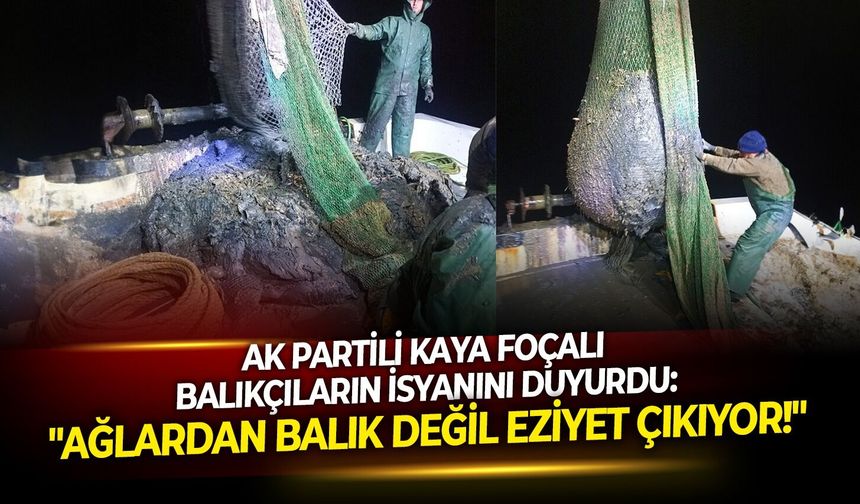 AK Partili Kaya Foçalı balıkçıların isyanını duyurdu: "Ağlardan balık değil eziyet çıkıyor!"