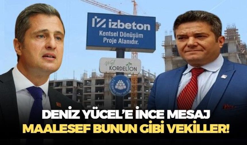 CHP Tire eski İlçe Başkanı Hakan Şenoyar'dan Deniz Yücel'e gönderme: Hep söyledik, yine de söylüyoruz!