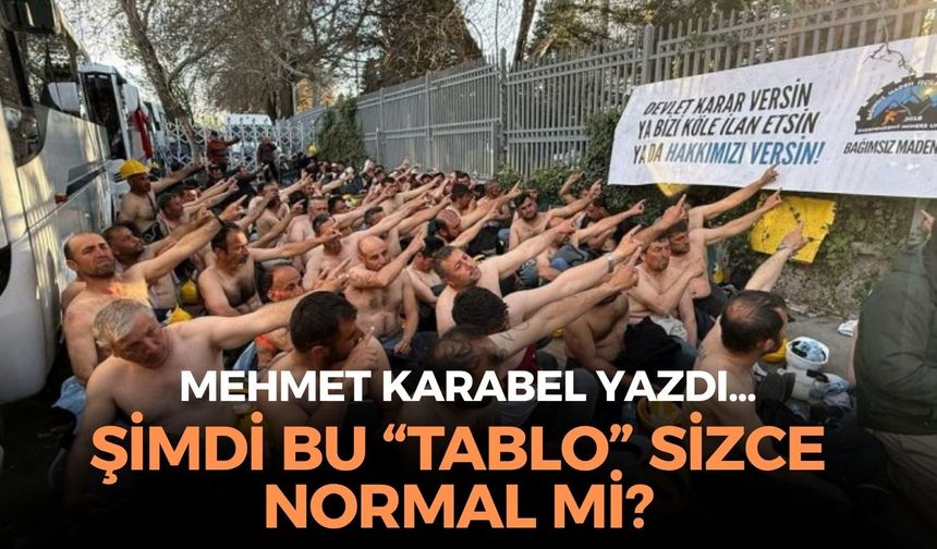 ŞİMDİ BU “TABLO” SİZCE NORMAL Mİ?