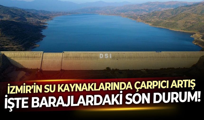 İzmir’in su kaynaklarında çarpıcı artış: İşte barajlardaki son durum!