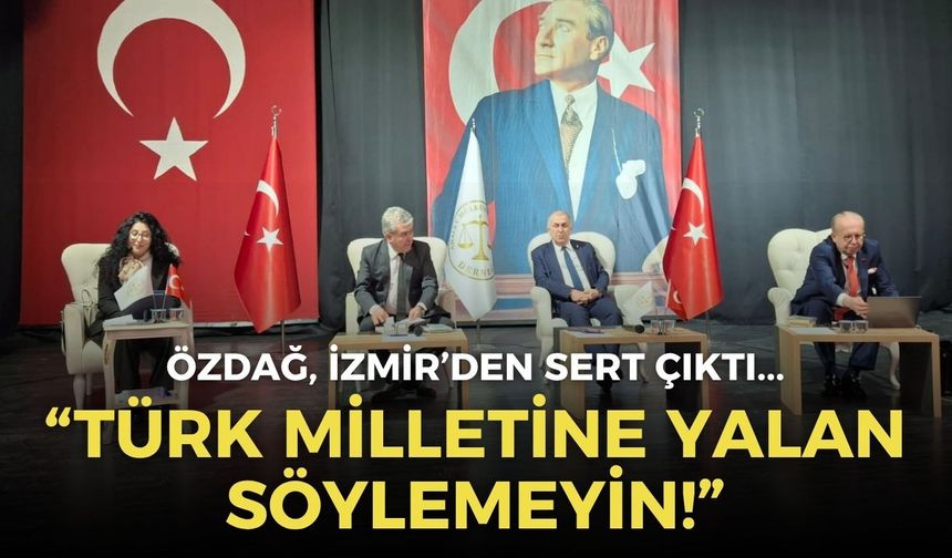 Zafer Partisi Genel Başkanı Özdağ, İzmir’den sert çıktı: “Türk milletine yalan söylemeyin”