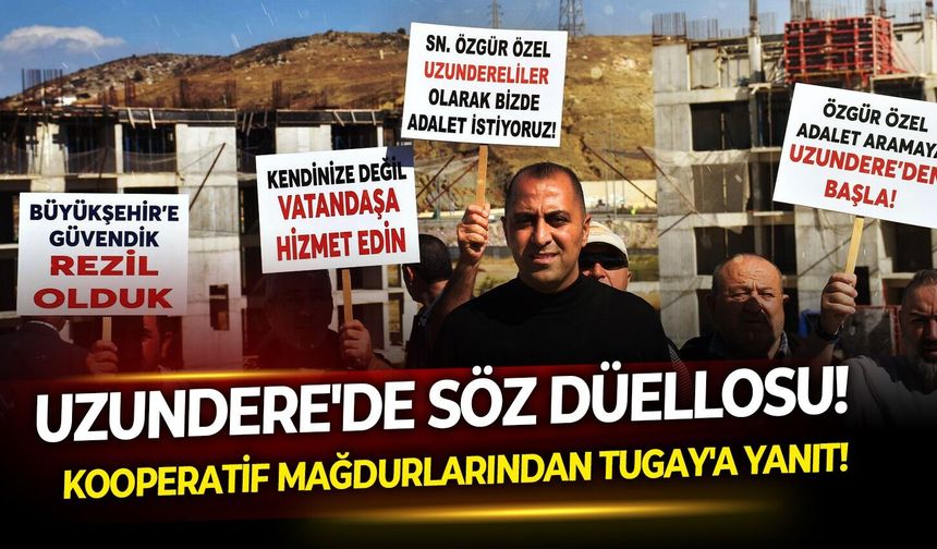 Uzundere'de söz düellosu!  Kooperatif mağdurlarından Tugay'a yanıt!