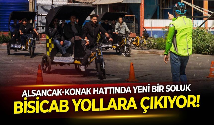Alsancak-Konak hattında yeni bir soluk: Bisicab yollara çıkıyor!
