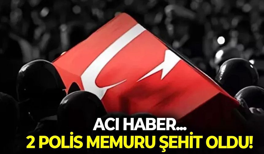 Acı haber Tekirdağ'dan... 2 polis memuru şehit oldu!