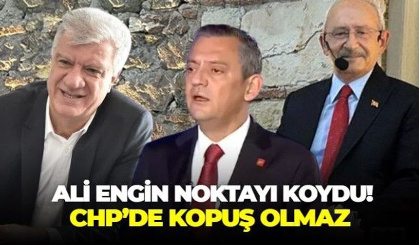 CHP İzmir'in tecrübeli ismi Ali Engin bölünmeye kapıyı kapattı! Önceki örnekler ortada, CHP'den kopuş olmaz!