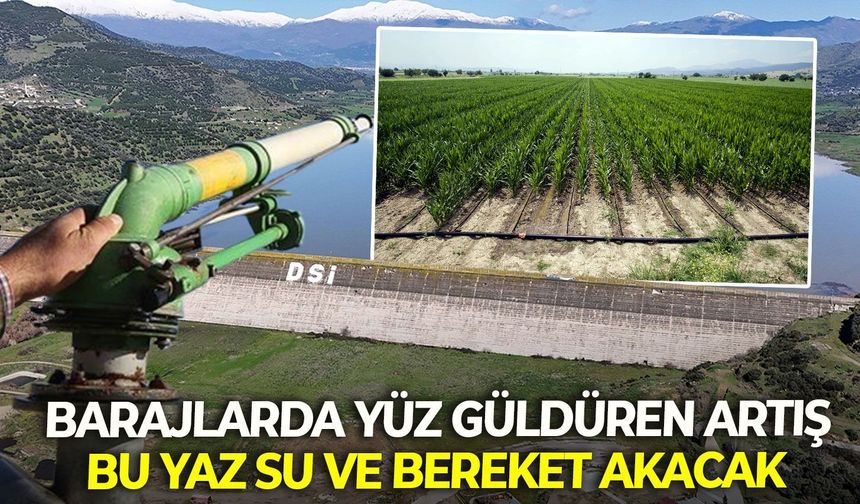 Barajlarda yüz güldüren artış: Küçük Menderes’e bu yaz su ve bereket akacak