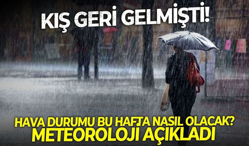 Ege Bölgesi'ne kış geri gelmişti! İzmir'de hava durumu bu hafta nasıl olacak? Meteoroloji açıkladı