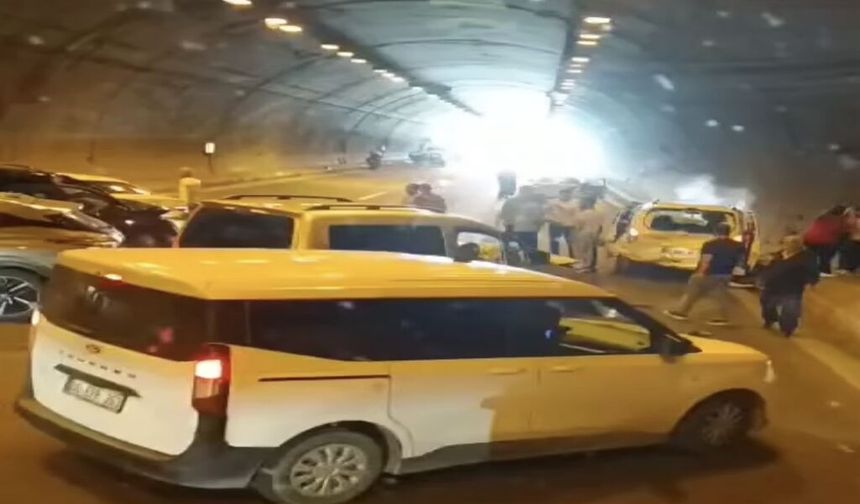 Osmaniye’de tünelde zincirleme kaza: 6 araç birbirine girdi, 2 kişi yaralandı