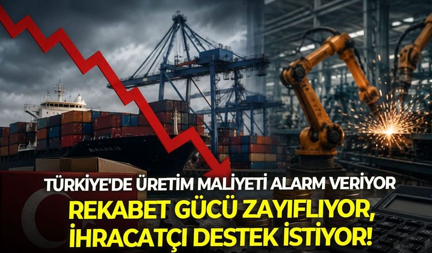 Türkiye’de üretim maliyeti alarm veriyor: Rekabet gücü zayıflıyor, ihracatçı destek istiyor!
