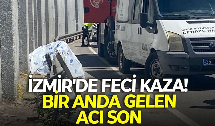 Köprülü kavşakta kaza!  Bir anda gelen acı son