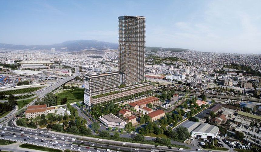 İzmir'in en yüksek binası 242 metreyle Mahall Bomonti oldu