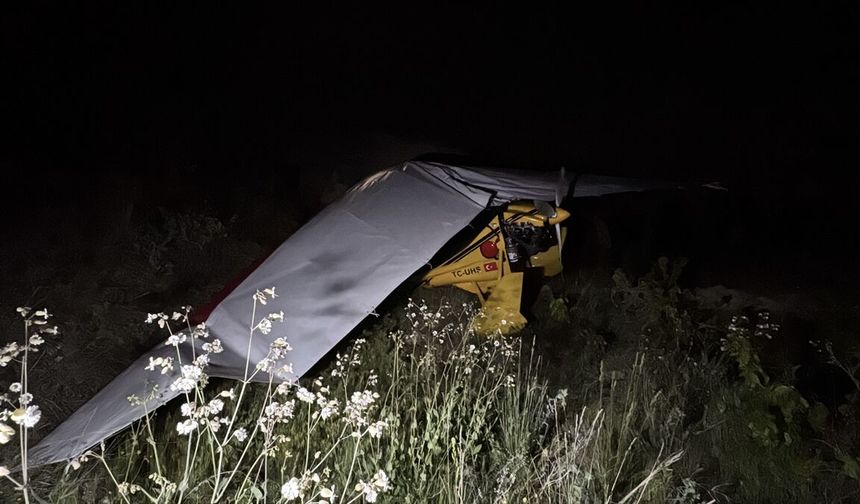 Nevşehir'de Microlight kazası! Zorunlu iniş yaptı