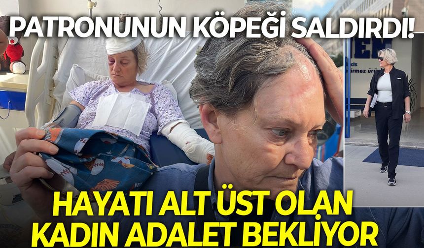 İzmir Bornova'da patronunun köpeğinin saldırısına uğrayan kadın adalet mücadelesi veriyor