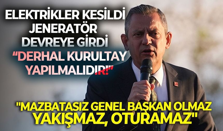 SON DAKİKA Özgür Özel: "Mazbatasız genel başkan olmaz, yakışmaz, oturamaz"