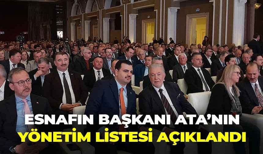 İzmir esnafının gözü bu listedeydi: Başkan Ata’nın yönetim kadrosu açıklandı!