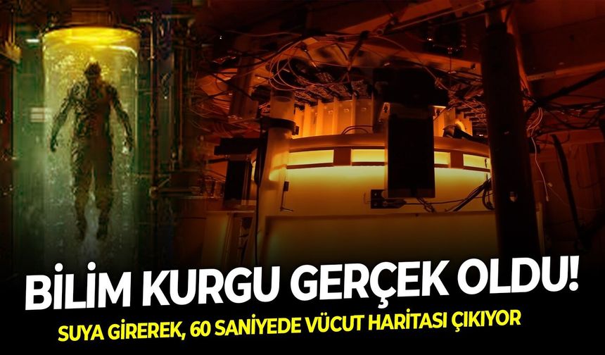 Bilim kurgu gerçek oldu! Suya girerek, 60 saniyede vücut haritası çıkıyor