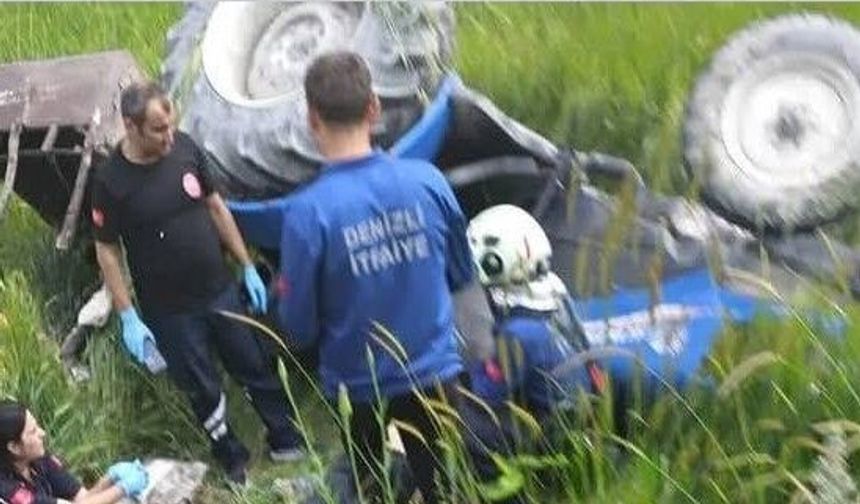 Denizli’de traktör kazası: Emekli eğitim çalışanı hayatını kaybetti