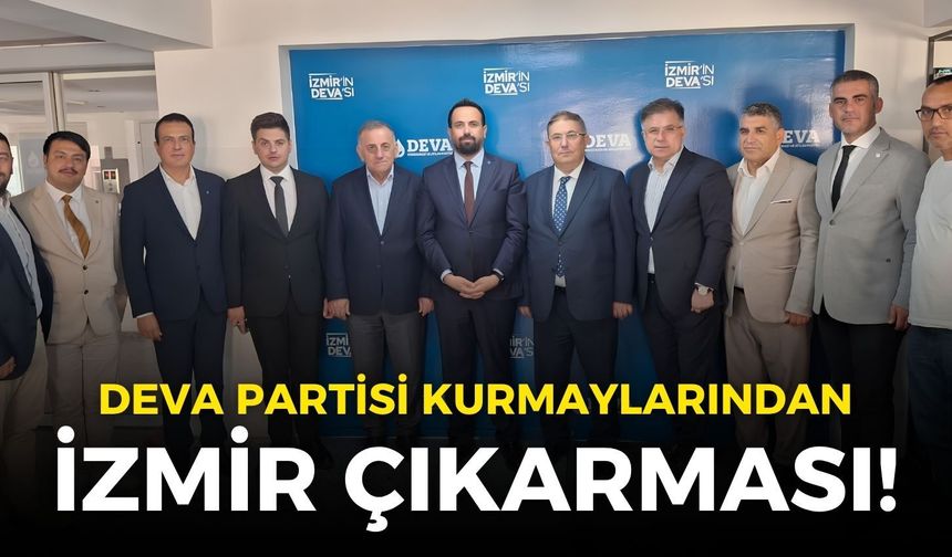 DEVA Partisi Kurmaylarından İzmir çıkarması! Hem sahayı dinlediler hem de rozet taktılar