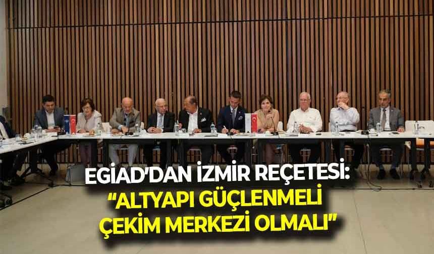 EGİAD'dan İzmir reçetesi: "Altyapı güçlenmesi, çekim merkezi olmalı!"