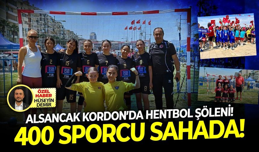 Alsancak Kordon’da hentbol şöleni! 400 sporcu sahada!