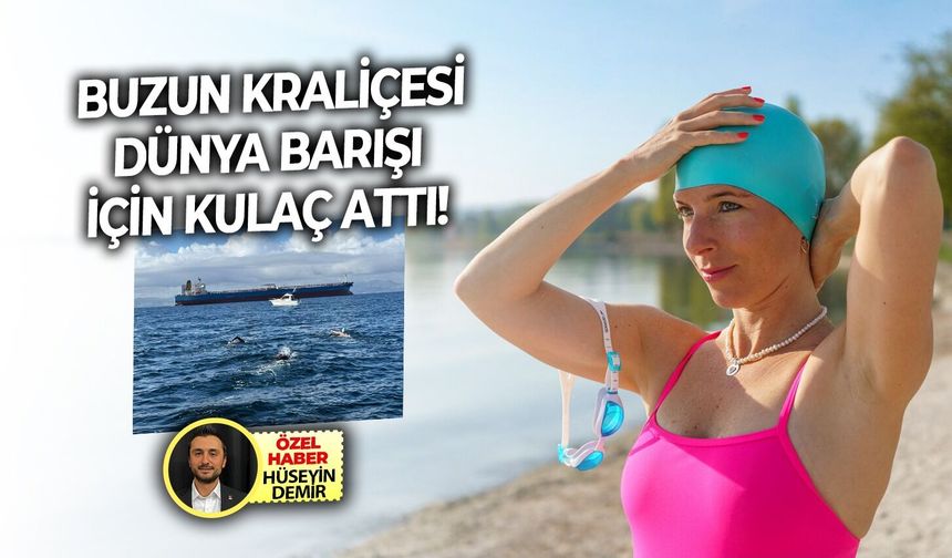 Buzun kraliçesi dünya barışı için kulaç attı!