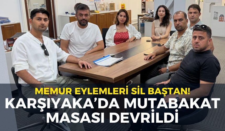 Karşıyaka’da mutabakat masası devrildi! Memur eylemleri sil baştan