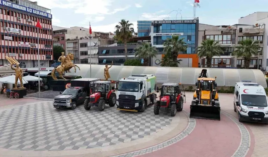 Menemen Belediyesi araç filosu yeni araçlarla güçlendi!