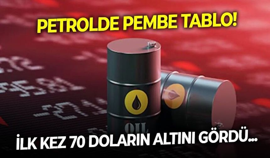 Petrolden sevindiren haberler üst üste geliyor! Aylar sonra ilk kez 70 doların altını gördü