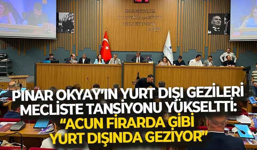 Büyükşehir Meclisi'nde, Okyay'ın yurt dışı gezileri tansiyonu yükseltti!