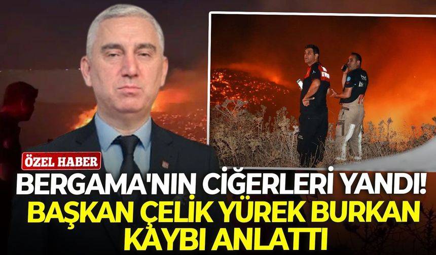 Bergama'nın ciğerleri yandı! Başkan Çelik yürek burkan kaybı anlattı